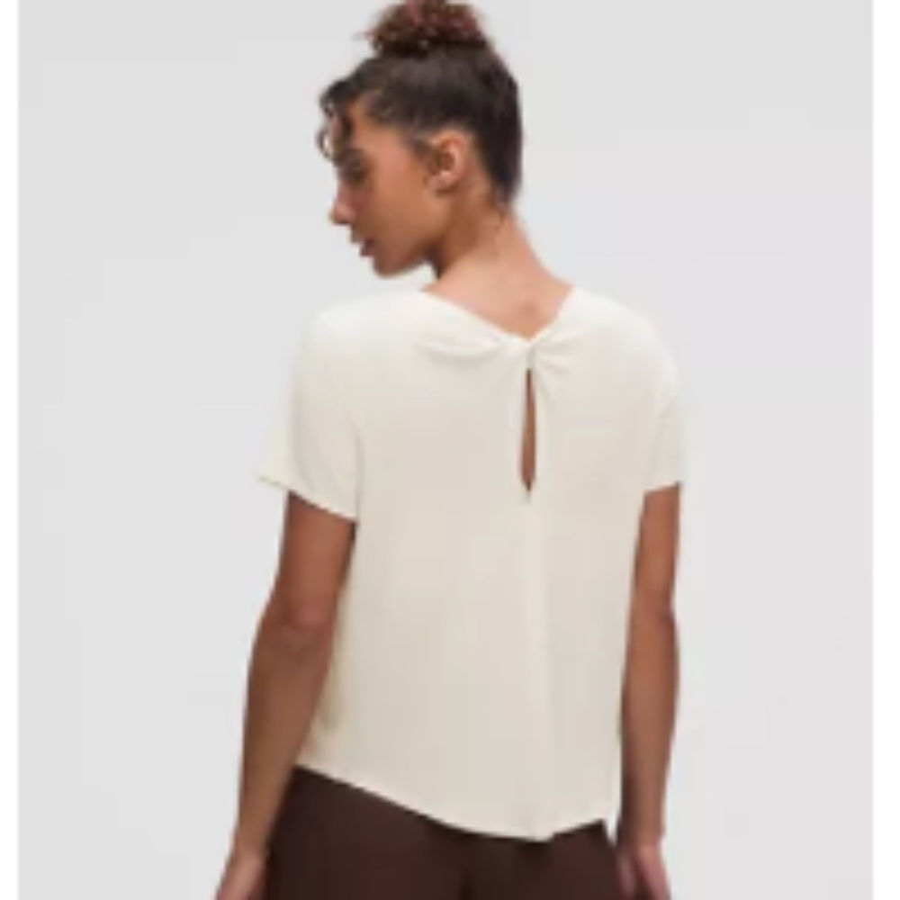 Lululemon Short Sleeve Shirt – Light Ivory / XL - Picture 6 of 6